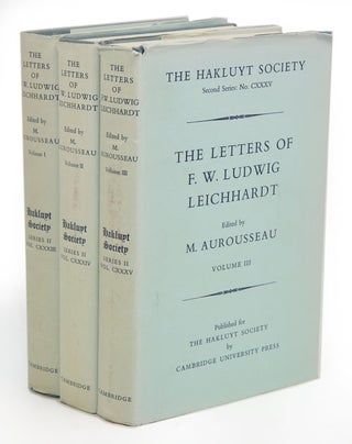 Stock ID 11028 The letters of F. W. Ludwig Leichhardt. M. Aurousseau