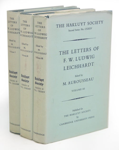 Stock ID 11028 The letters of F. W. Ludwig Leichhardt. M. Aurousseau.