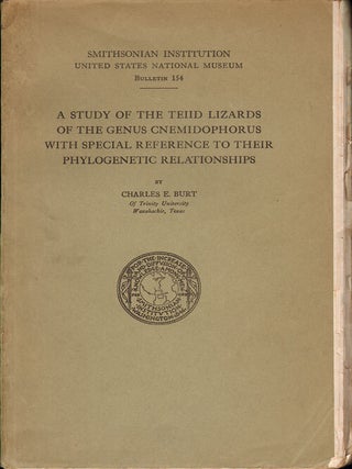 Stock ID 11053 A study of the Teiid lizards of the genus Cnemidophorus with special reference to...