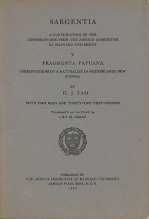 Stock ID 12465 Fragmenta Papuana [Observations of a naturalist in Netherlands New Guinea]. H. J. Lam