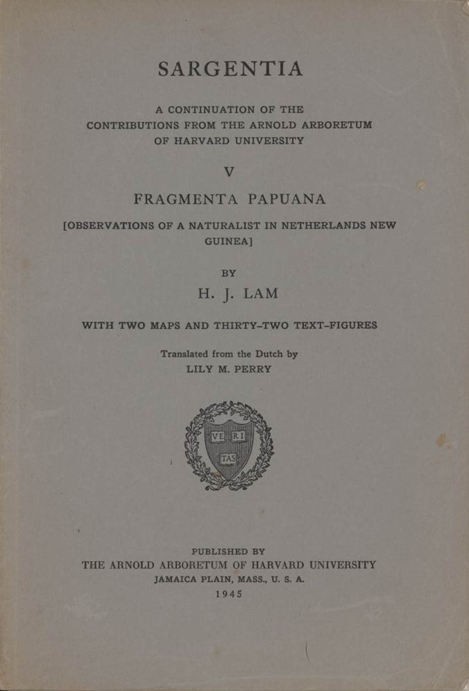 Stock ID 12465 Fragmenta Papuana [Observations of a naturalist in Netherlands New Guinea]. H. J. Lam.