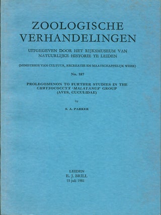 Stock ID 12479 Prolegomenon to further studies in the Chrysococcyx 'Malayanus' group (Aves,...