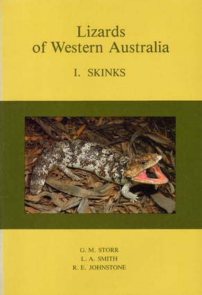 Stock ID 12839 Lizards of Western Australia, part one: Skinks. G. M. Storr