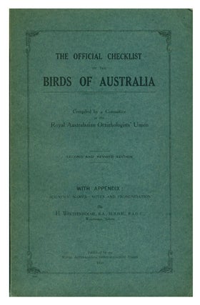 Stock ID 13013 The official checklist of the birds of Australia. H. Wolstenholme