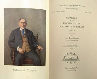 Catalogue of the Edward E. Ayer Ornithological Library.