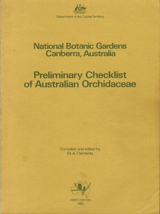 Stock ID 13874 Preliminary checklist of Australian Orchidaceae. M. A. Clements