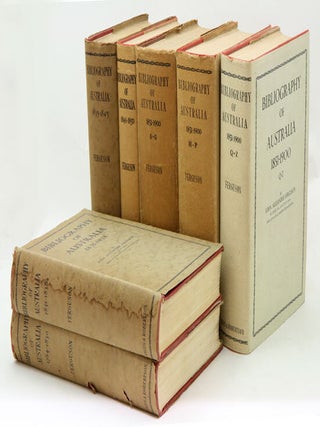 Stock ID 14004 Bibliography of Australia. John Alexander Ferguson