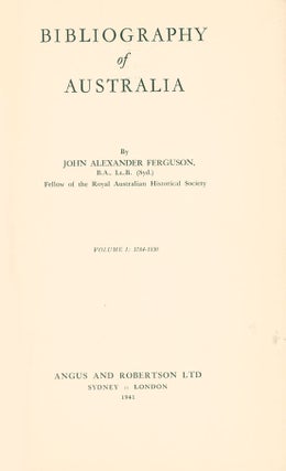 Bibliography of Australia.