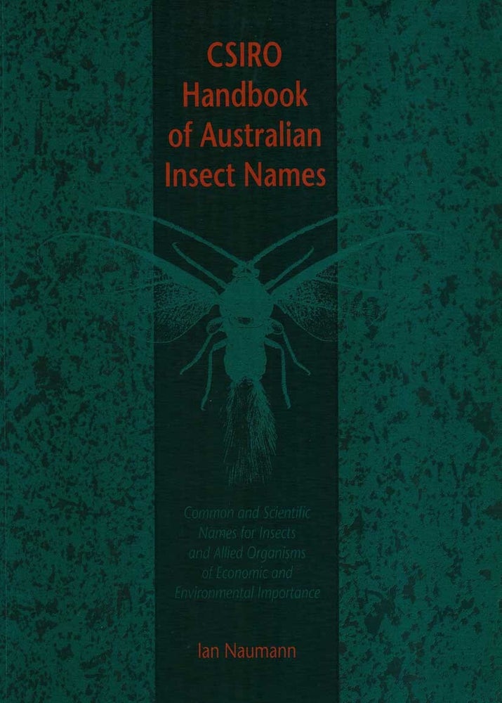Csiro Insect CSIRO handbook of Australian insect names: common and scientific names ...