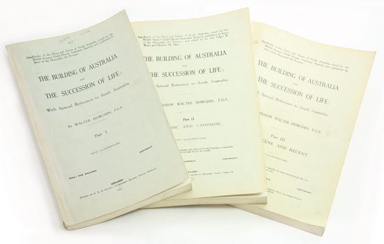 Stock ID 16672 The building of Australia and the succession of life: with special reference to South Australia. Walter Howchin.