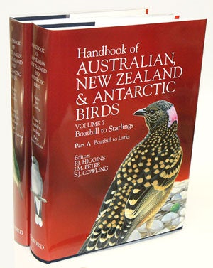 Stock ID 17657 Handbook of Australian, New Zealand and Antarctic birds: Boatbill to Starlings [HANZAB, volume seven]. Peter Higgins.