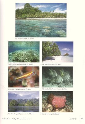 A marine rapid assessment of the Raja Ampat Islands, Papua Province, Indonesia.