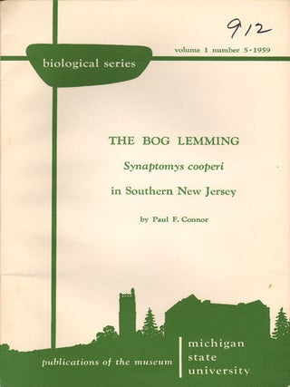 Stock ID 19019 The Bog Lemming Synaptomys cooperi in southern New Jersey. Paul F. Connor