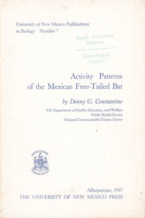 Stock ID 19020 Activity patterns of the Mexican free-tailed bat. Denny G. Constantine