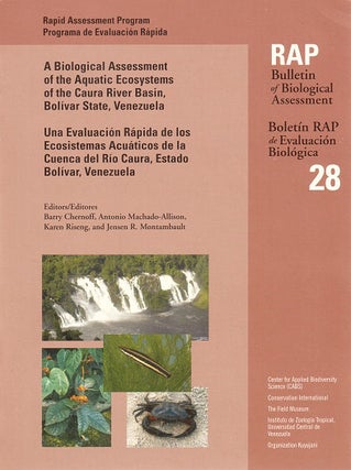 Stock ID 19292 A Biological Assessment of the aquatic ecosystems of the Caura River Basin,...