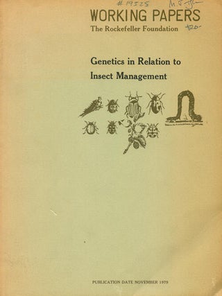 Stock ID 19525 Genetics in relation to insect management. Majorie A. And John J. McKelvey Hoy