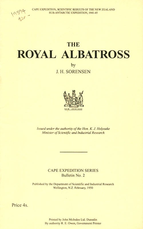 Stock ID 19594 The Royal Albatross. J. H. Sorensen.