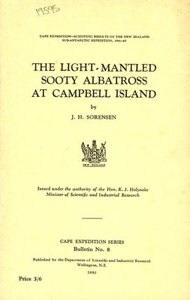 Stock ID 19595 The Light-Mantled Sooty Albatross at Campbell Island. J. H. Sorensen