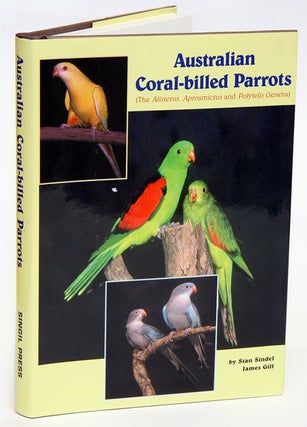 Stock ID 19633 Australian coral-billed parrots (the Alisterus, Aprosmictus and Polytelis genera)....