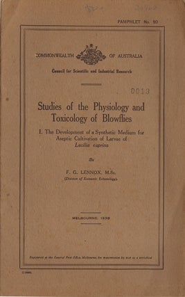 Stock ID 20408 Studies of the physiology and toxicology of blowflies: 1. The development of a...