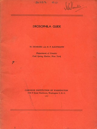 Stock ID 20762 Drosophila guide: a guide to introductory studies of the genetics and cytology of...
