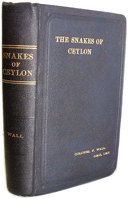 Stock ID 21226 The snakes of Ceylon. Frank Wall