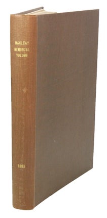 Stock ID 21557 The Macleay Memorial volume. J. J. Fletcher