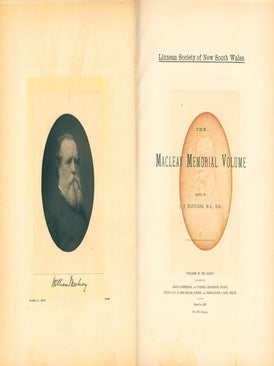 The Macleay Memorial volume.