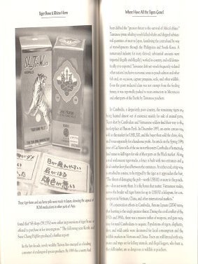 Tiger bone and rhino horn: the destruction of wildlife for traditional Chinese medicine.
