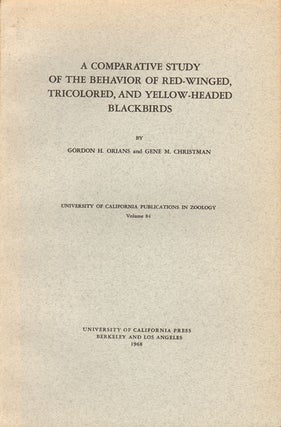 Stock ID 23987 A comparative study of the behavior of red-winged, tricolored, and yellow-headed...