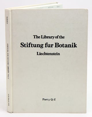 Stock ID 25705 The magnificent botanical library of the Stiftung Fur Botanik Vaduz Liechtenstein...