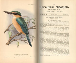 The Avicultural magazine. Being the journal of the Avicultural Society for the study of foreign and British birds.