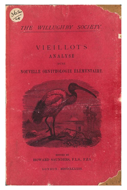 Stock ID 27224 Viellot's analyse d'une nouvelle ornithologie elementaire. Howard Saunders.