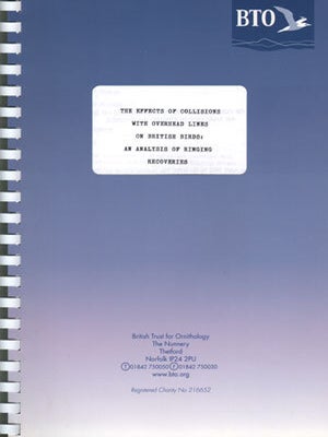 Stock ID 27774 Effects of collisions with overhead lines on British birds: analysis of ringing...