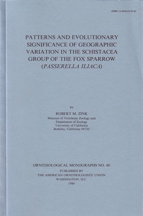 Stock ID 28624 Patterns and evolutionary significance of geographic variation in the Schistacea...