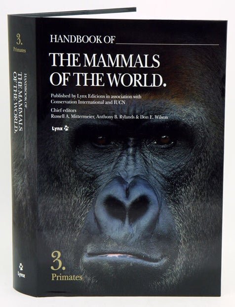 Stock ID 28905 Handbook of the mammals of the world [HMW], volume three: primates. Russell A. Mittermeier, Anthony B. Rylands, Don E. Wilson.