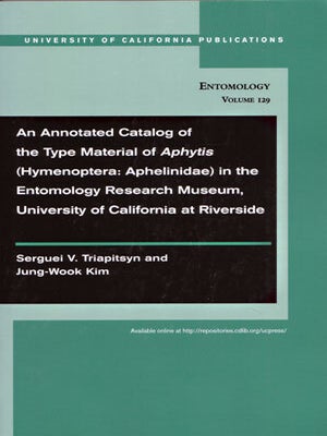 Stock ID 29322 An annotated catalog of the type material of Aphytis (Hymenoptera: Aphelinidae) in...