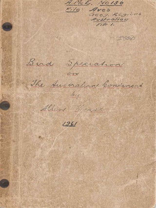 Stock ID 29880 Bird speciation on the Australian continent. Allen Keast
