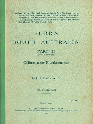 Stock ID 31965 Flora of South Australia, part three. J. M. Black