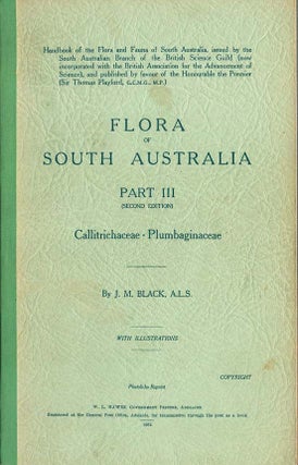 Stock ID 31965 Flora of South Australia, part three. J. M. Black