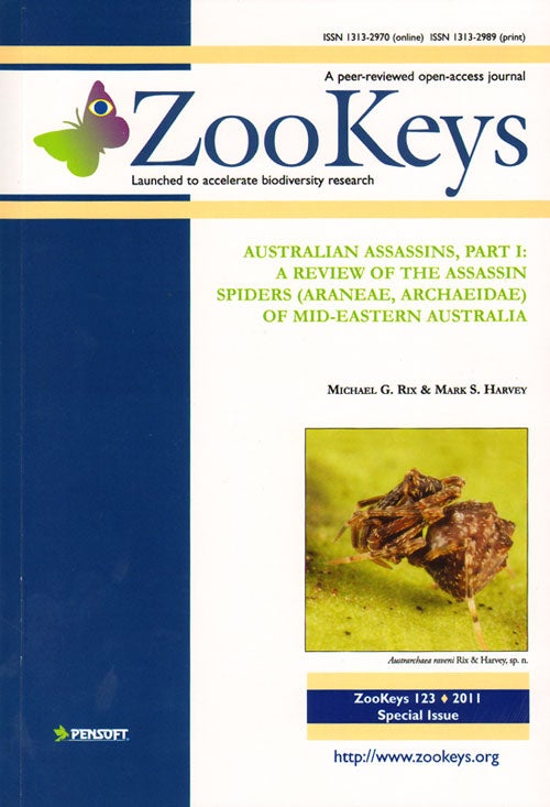 Stock ID 33426 Australian assassins, part 1: a review of the assassin spiders (Araneae, Archaeidae) of mid-eastern Australia. Michael G. Rix, Mark S. Harvey.