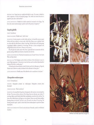 Australian medicinal plants: a complete guide to identification and usage.