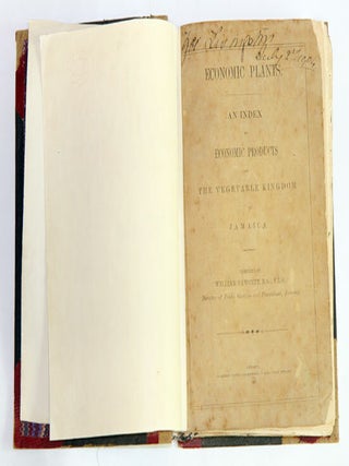 Economic Plants: an index to economic products of the vegetable kingdom in Jamaica.