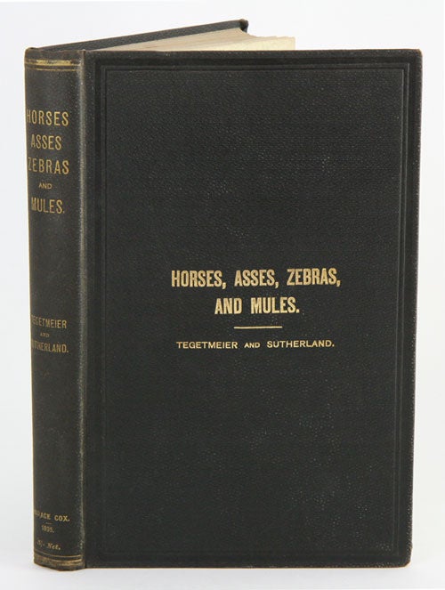 Stock ID 34932 Horses, asses, zebras, mules and mule breeding. W. B. Tegetmeier, C. L. Sutherland.