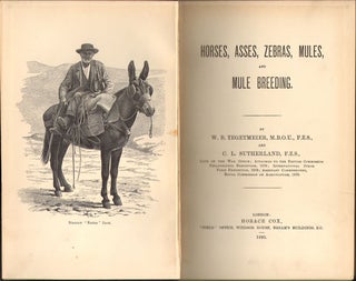 Horses, asses, zebras, mules and mule breeding.