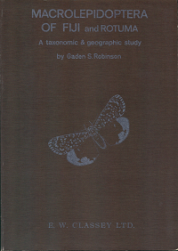 Stock ID 3511 Macrolepidoptera of Fiji and Rotuma: a taxonomic and biogeographic study. Gaden S....