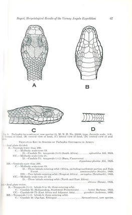 Herpetological results of the Vernay Angola Expedition.