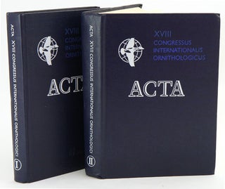 Acta [eighteenth] Congressus Internationalis Ornithologici: Moscow, August 16-24, 1982. Ilychiev, V. M. Gavrilov.