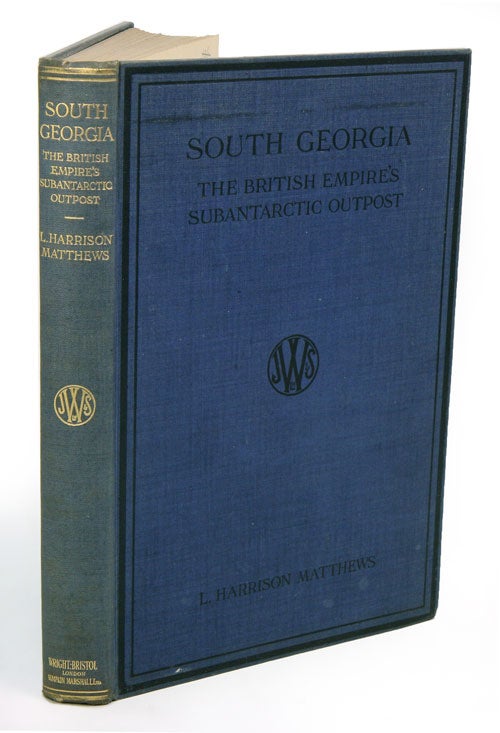 Stock ID 36868 South Georgia, the British Empire's subantarctic post: a synopsis of the history of the island. L. Harrison Matthews.