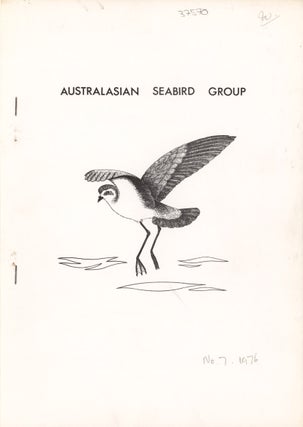 Stock ID 37570 The Australasian Seabird Group Newsletter [numbers 7-41]. Brian Bell
